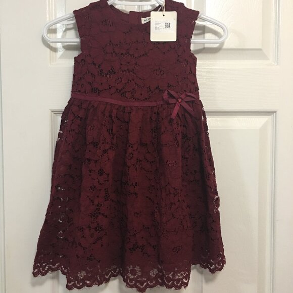 Girls & Toddlers Easter Sleeveless A-Line Lace Party Dress (3-4 years) - Picture 7 of 9